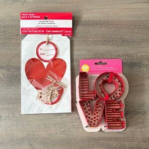 Valentine's Day Treat Bags and Love Cookie Cutters